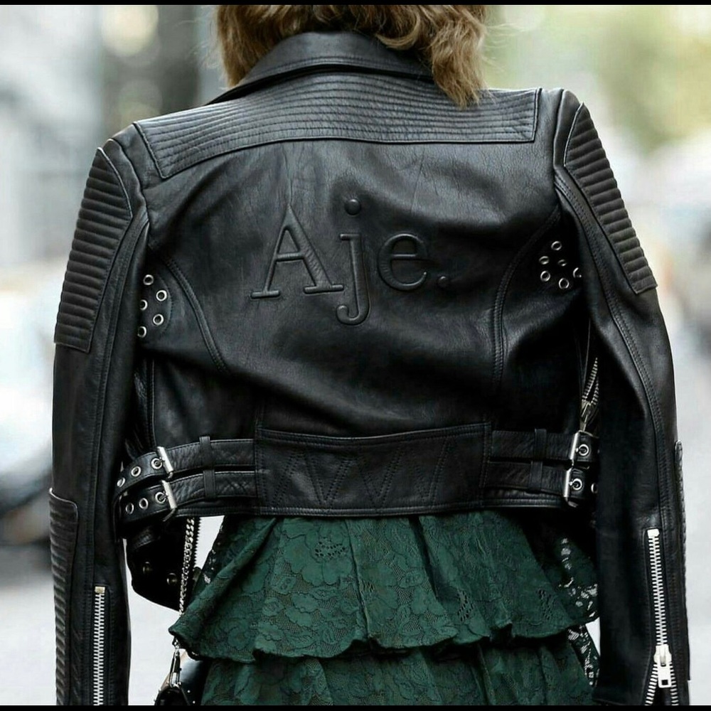 Aje. Logo Embossed Bowie Jacket in Size 8 S/M